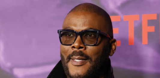 Tyler Perry said: ‘I am very, very concerned that in the near future, a lot of jobs are going to be lost.’ Photograph: John Angelillo/UPI/Rex/Shutterstock